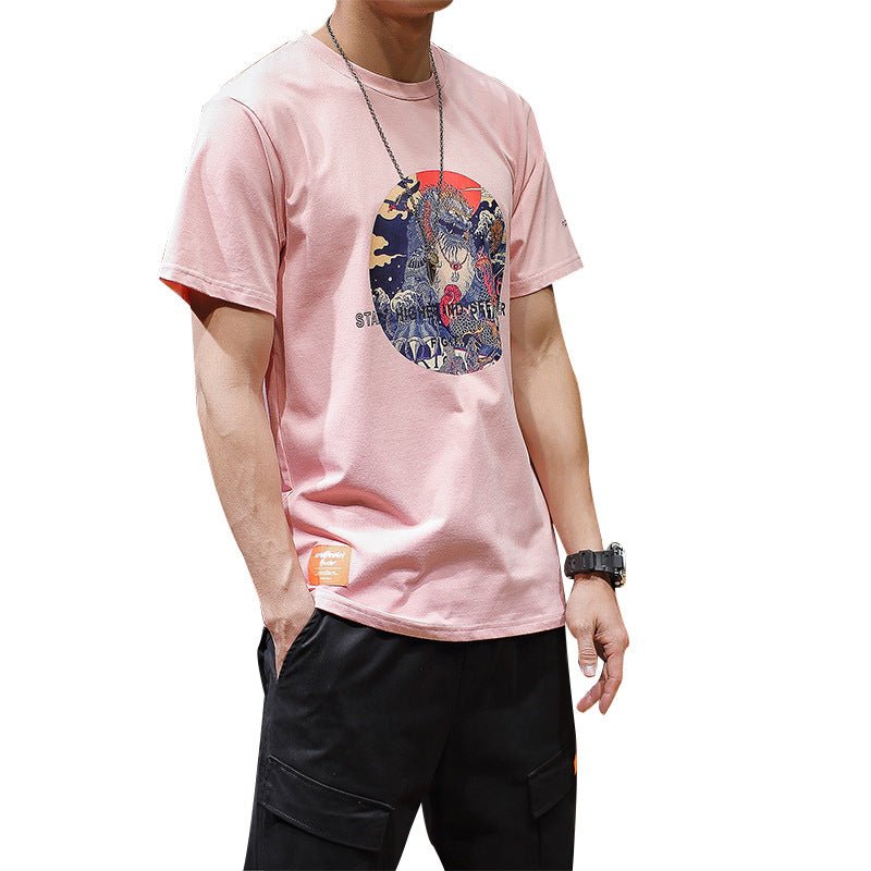 Large size T-shirt print T-shirt - Elevra