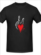 Love Valentine'S Day T-Shirt, Couple T-Shirt, Couple Christmas, Fashion Casual T-Shirt, Short - Sleeved T-Shirt - Elevra