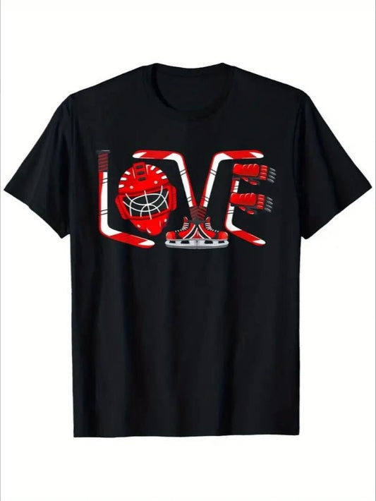 Love Valentine'S Day T-Shirt, Couple T-Shirt, Couple Christmas, Fashion Casual T-Shirt, Short - Sleeved T-Shirt - Elevra