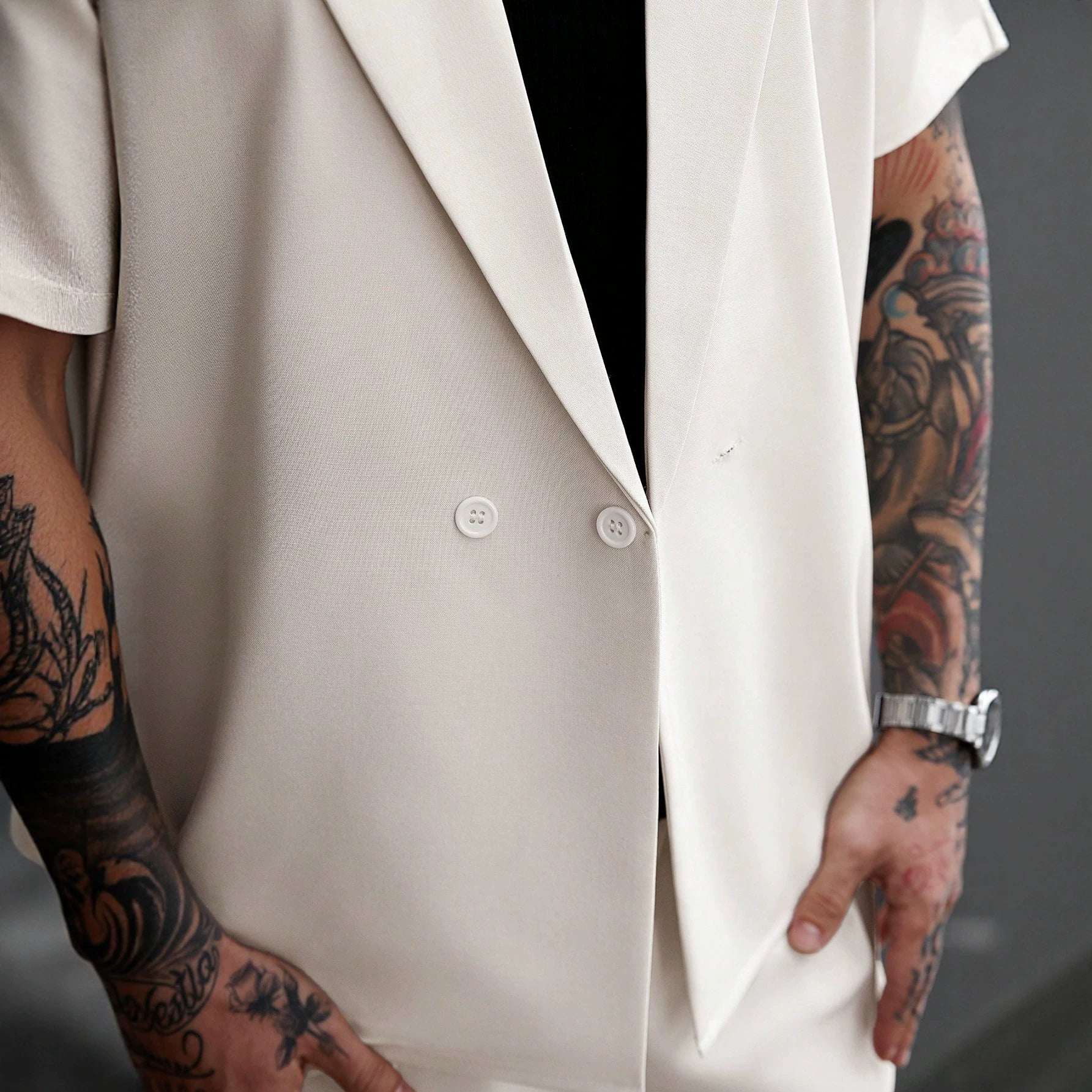 Mens Casual Shirt And Trousers Two - piece Set - Elevra