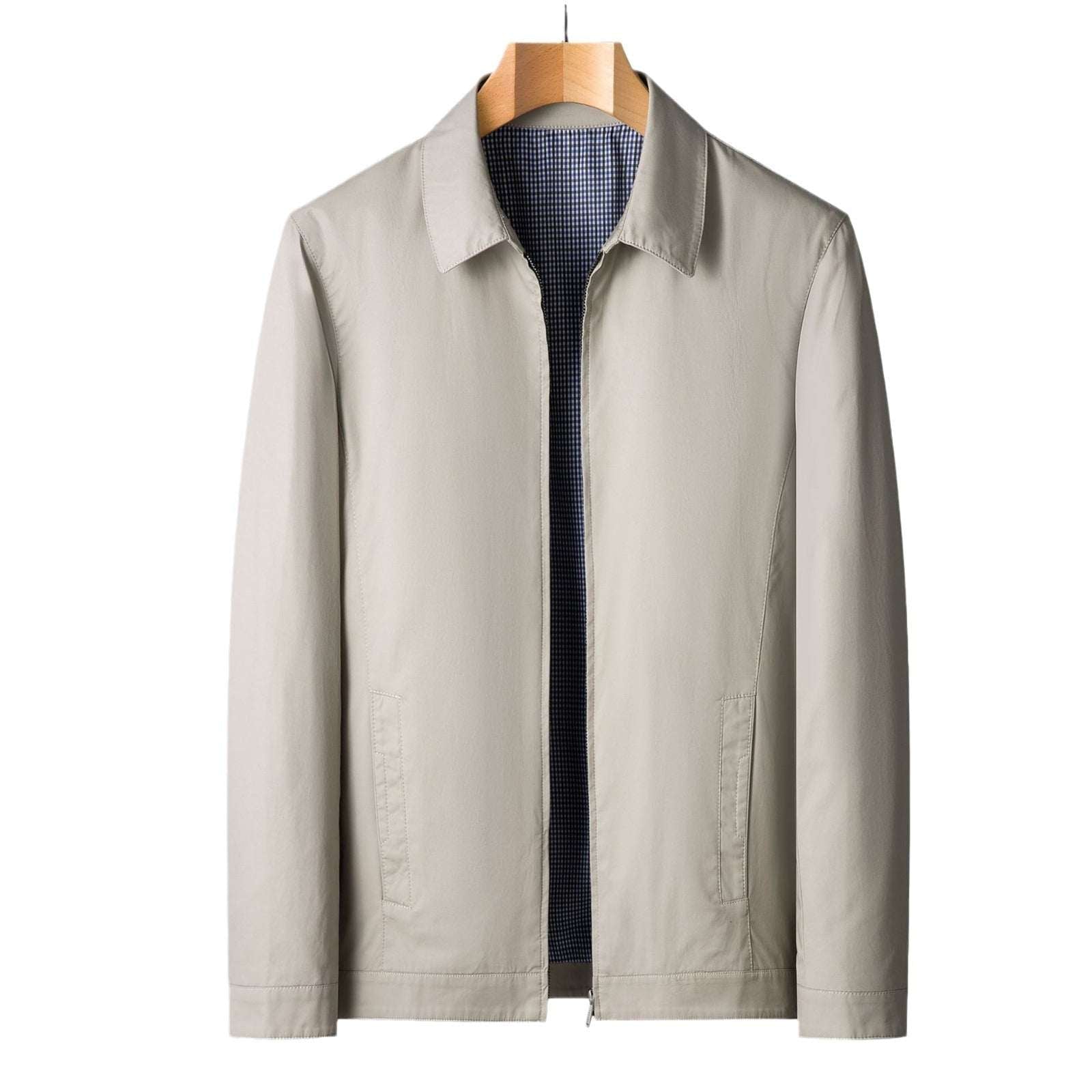 Mens Loose - fit Casual Zip - up Jacket For Spring And Autumn - Elevra