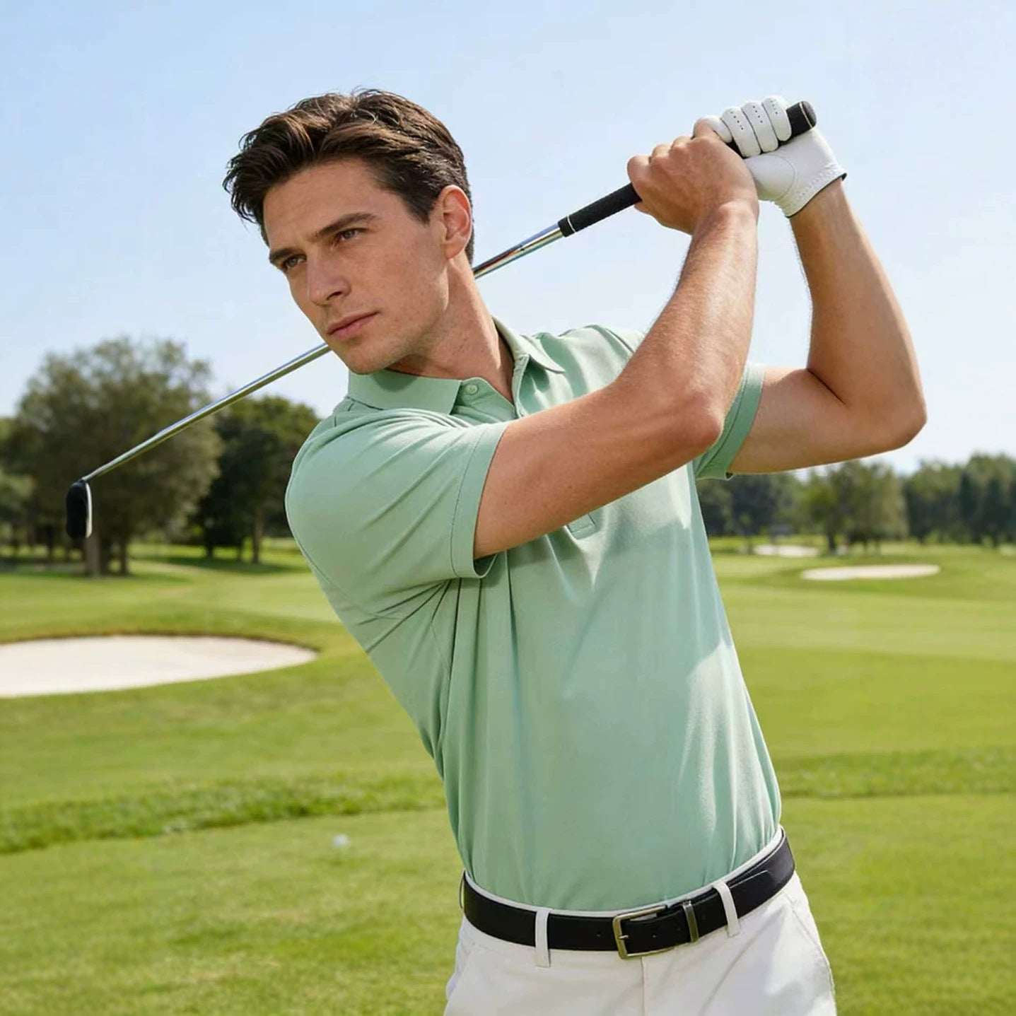 Mens Quick - drying Sweat - wicking Polo Shirt - Elevra