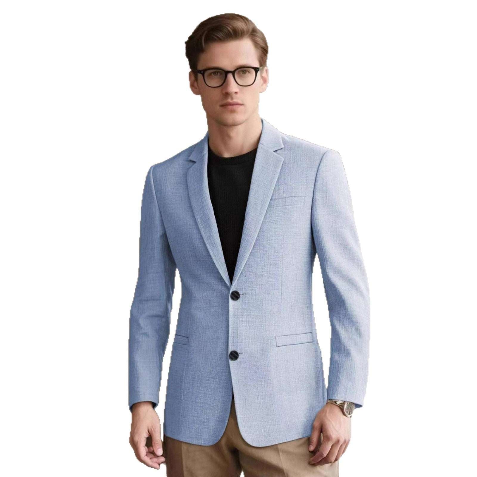 Mens Stylish Casual Solid Color Classic All Matching Jacket - Elevra