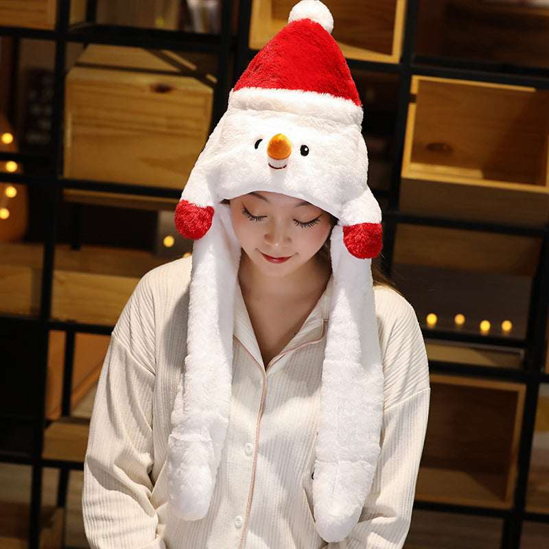 Novel Movable Christmas Hat - Cute Santa & Elk Designs - Elevra
