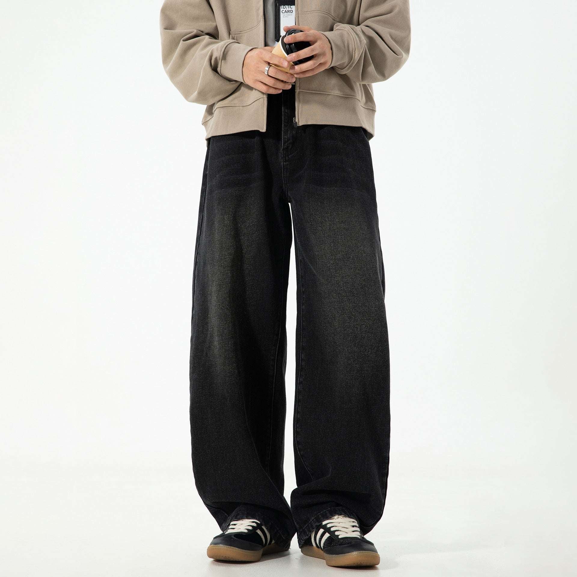 Retro - fit High - street Washed - and - distressed Jeans - Elevra