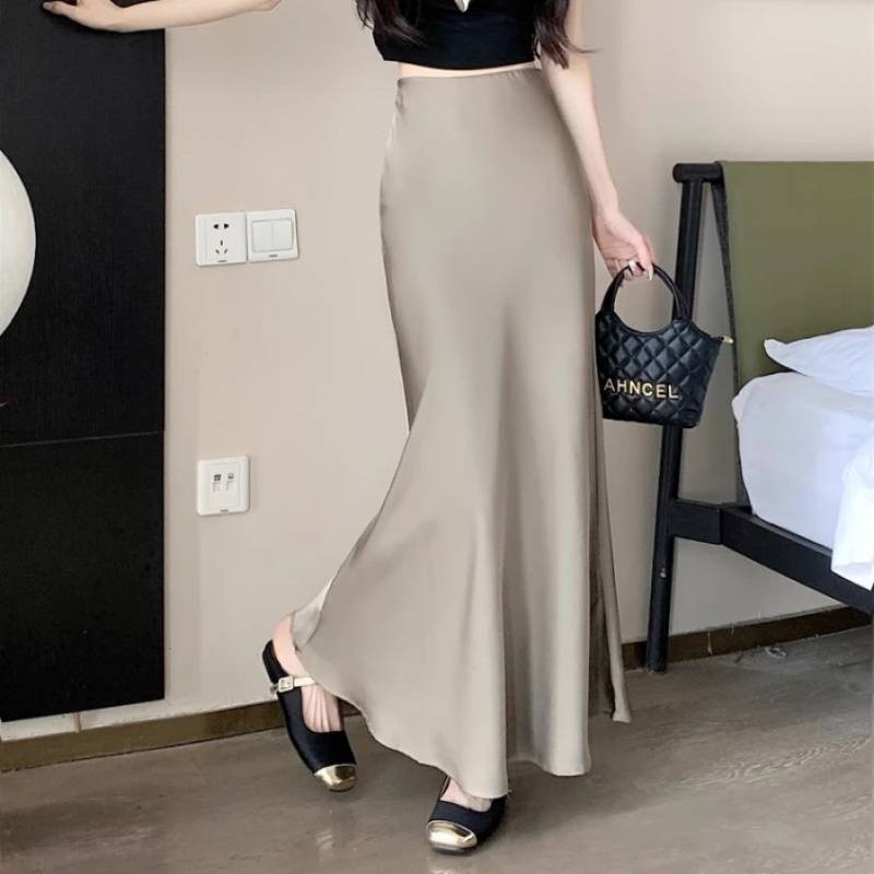 Satin Long Sleeve Women's Spring And Autumn Chiffon Shirt - Elevra