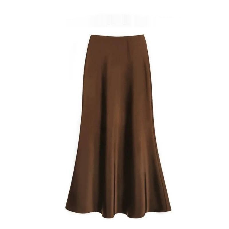 Satin Long Sleeve Women's Spring And Autumn Chiffon Shirt - Elevra