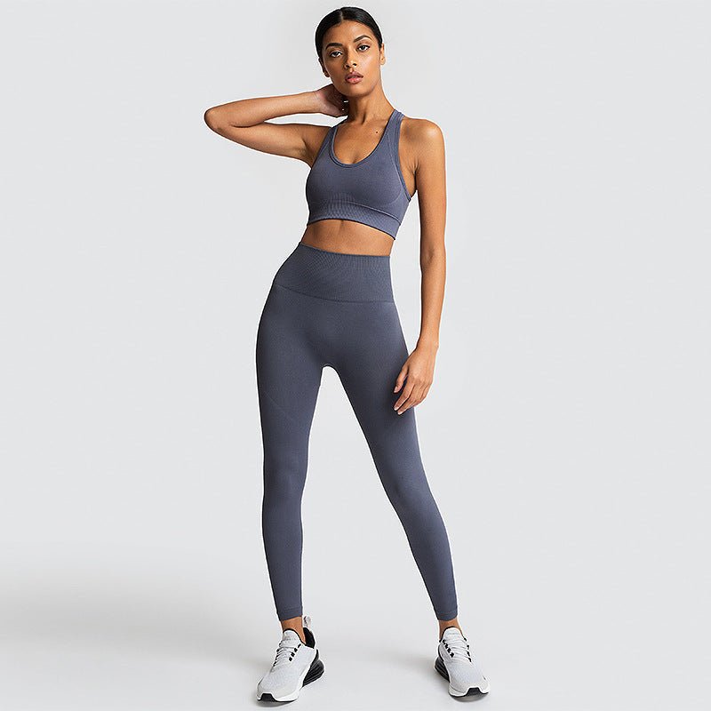 Seamless Gym Set Nylon Woman Sportswear - Elevra
