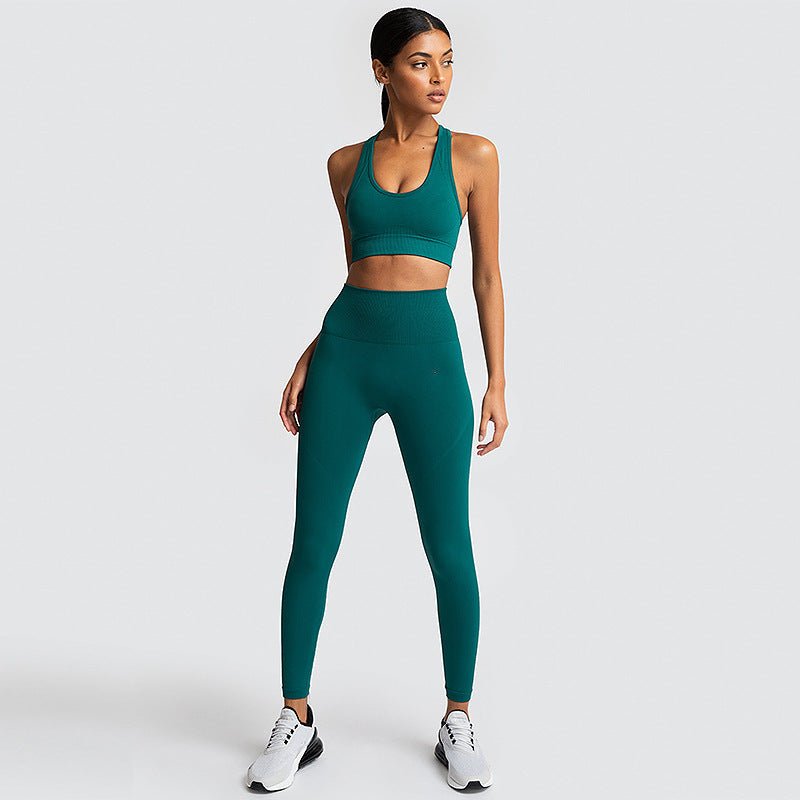 Seamless Gym Set Nylon Woman Sportswear - Elevra