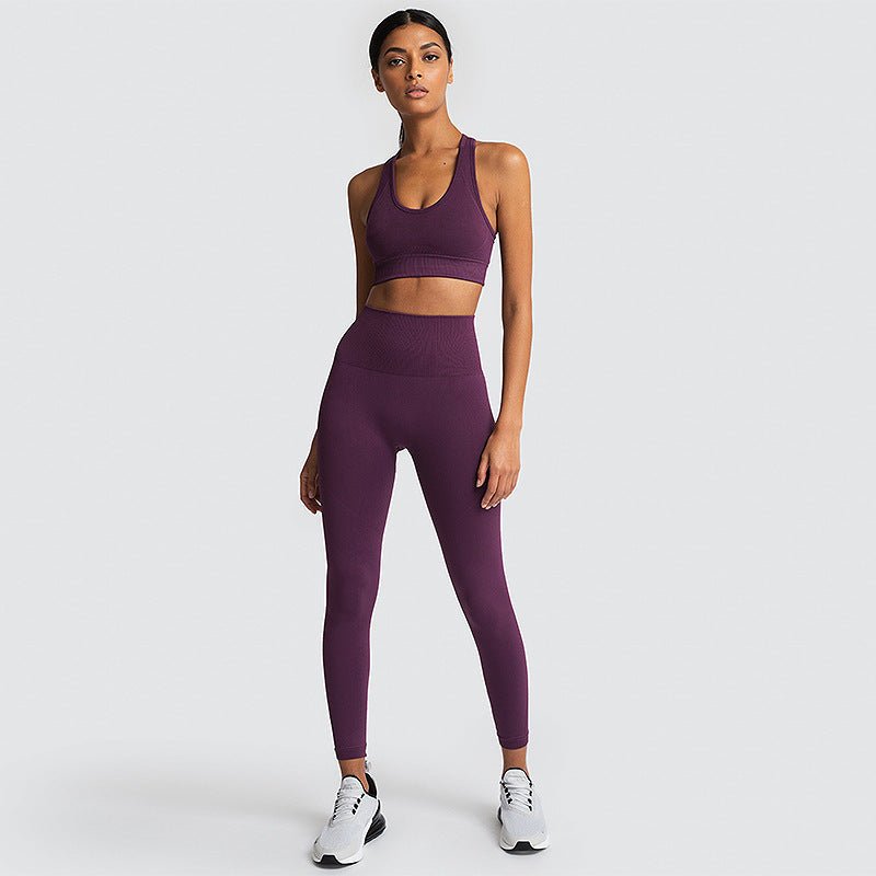 Seamless Gym Set Nylon Woman Sportswear - Elevra