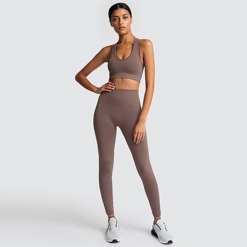 Seamless Gym Set Nylon Woman Sportswear - Elevra
