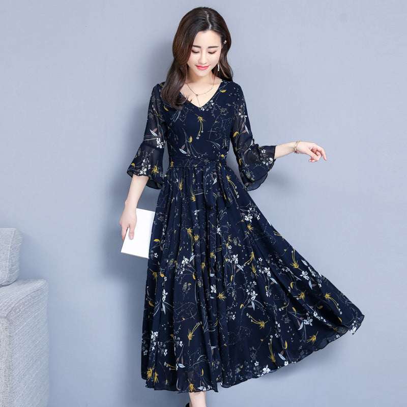 Super Fairy Waist Beach Big Swing Maxi Skirt - Elevra