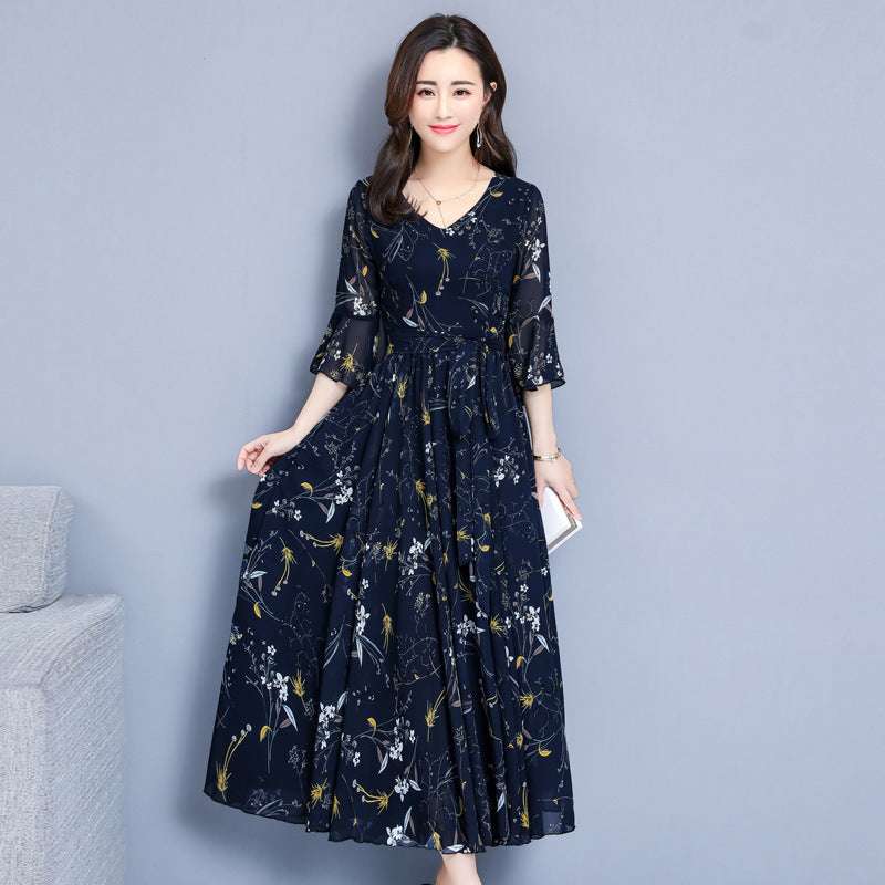 Super Fairy Waist Beach Big Swing Maxi Skirt - Elevra