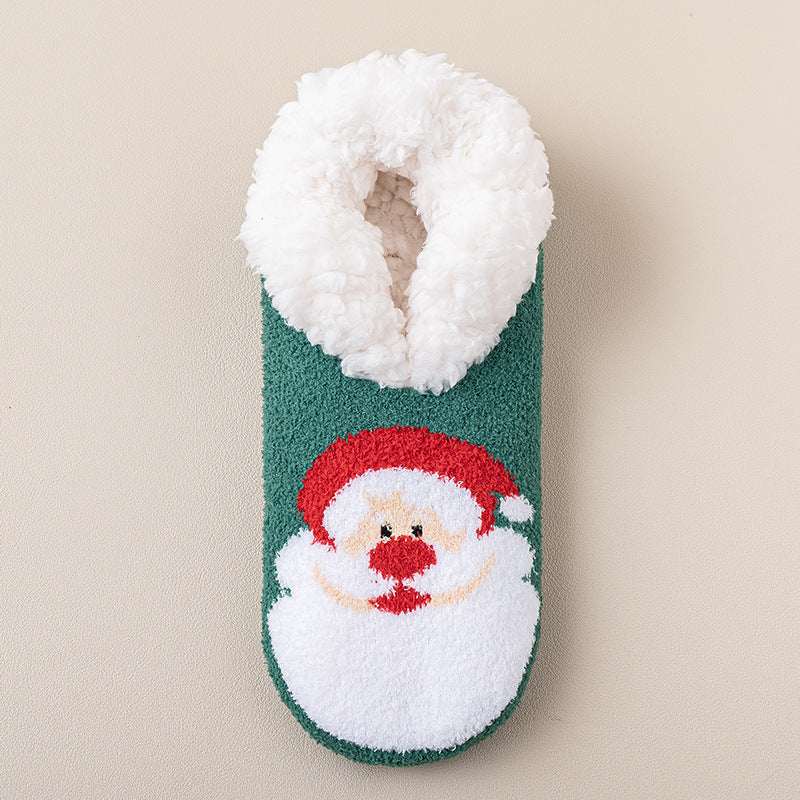 Thickened Indoor Non - Slip Socks – Warm Lambswool Room Socks - Elevra