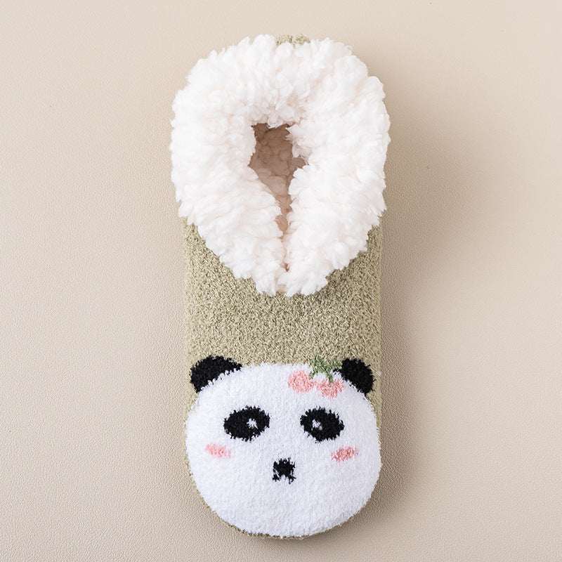 Thickened Indoor Non - Slip Socks – Warm Lambswool Room Socks - Elevra