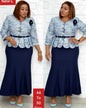 Two Piece Set for Women Dashiki Long Maxi Dress Skirt Sets - Elevra