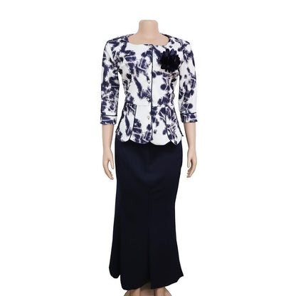 Two Piece Set for Women Dashiki Long Maxi Dress Skirt Sets - Elevra