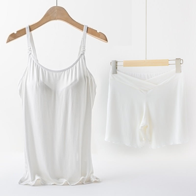 Underwired Padded Pregnant Woman Breastfeeding Overall Dress Set - Elevra