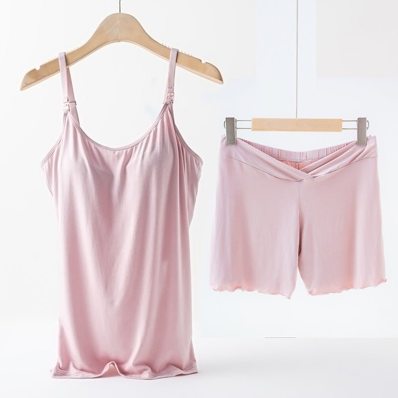 Underwired Padded Pregnant Woman Breastfeeding Overall Dress Set - Elevra