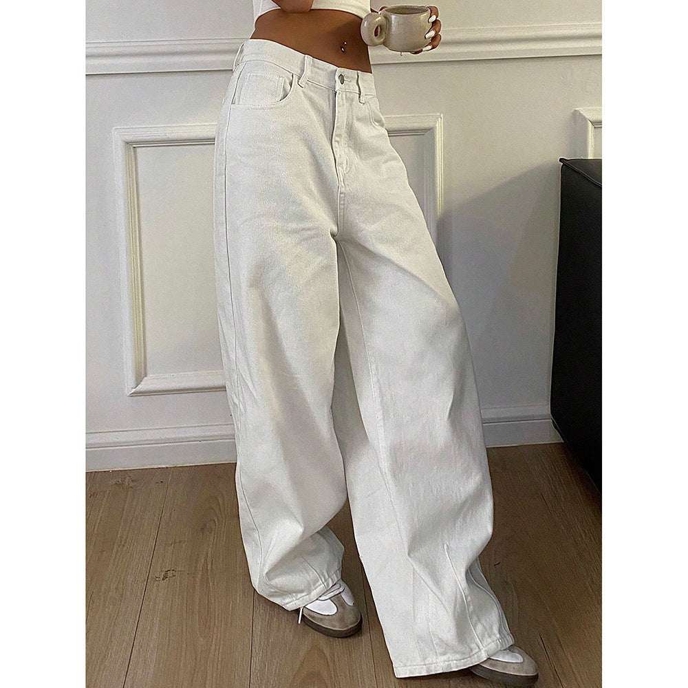 Vintage Jeans Wide Leg Casual Long Pants - Elevra