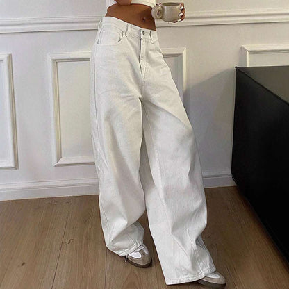 Vintage Jeans Wide Leg Casual Long Pants - Elevra