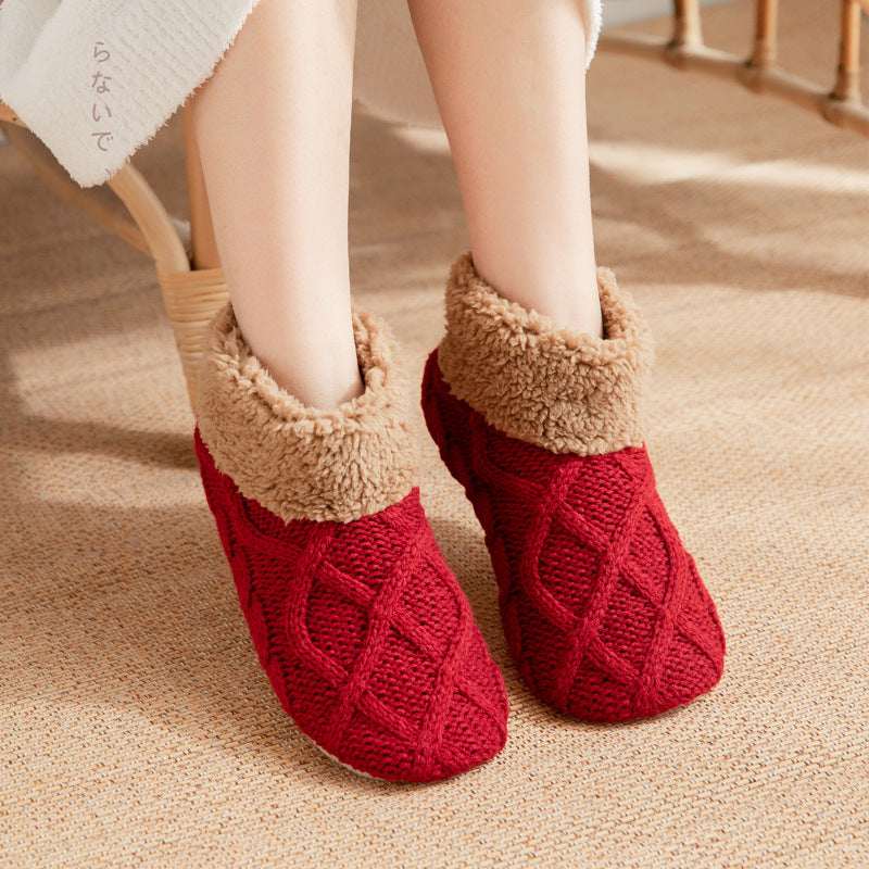 Winter Non Slip Slipper Socks – Warm Cozy Indoor Floor Socks - Elevra