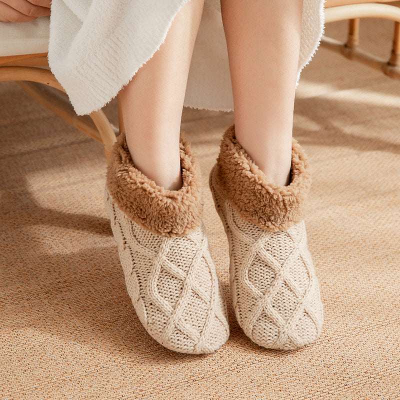 Winter Non Slip Slipper Socks – Warm Cozy Indoor Floor Socks - Elevra