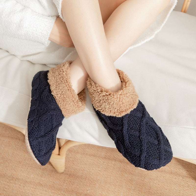 Winter Non Slip Slipper Socks – Warm Cozy Indoor Floor Socks - Elevra