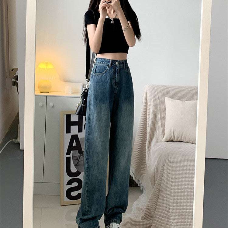 Women's Fashion Vintage Distressed Washed Jeans - Elevra