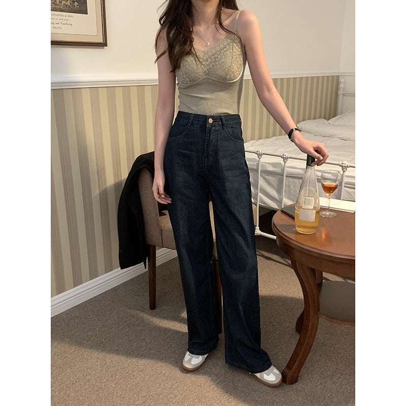 Women's High Waist Vintage Distressed Jeans - Elevra