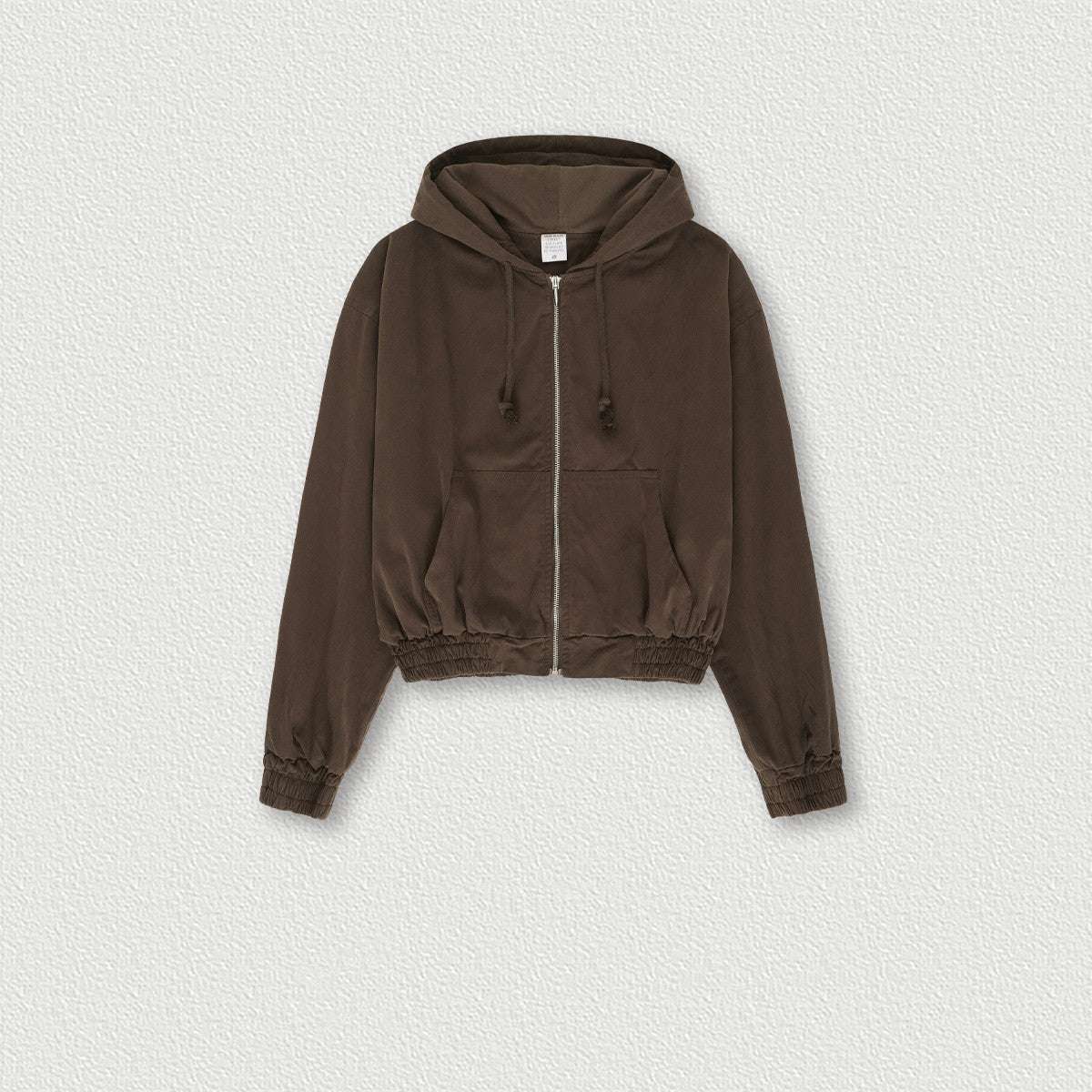 Women's Vintage Washed Distressed Zip Hoodie - Elevra