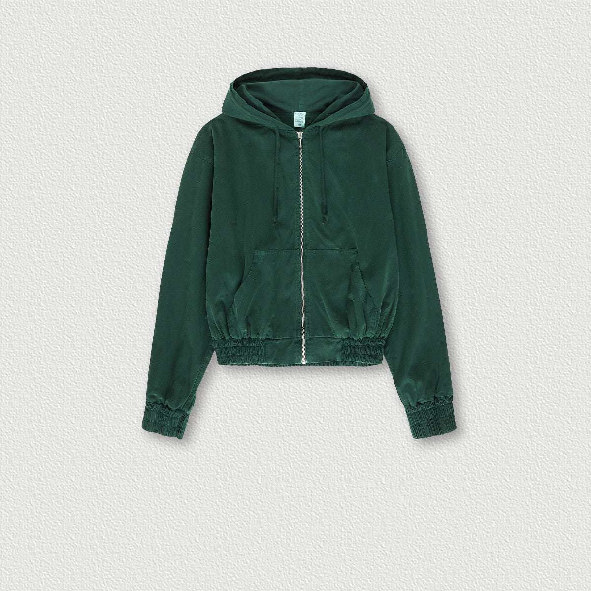 Women's Vintage Washed Distressed Zip Hoodie - Elevra